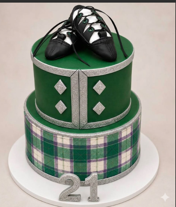 Highland Celtic Dancer Celebration cake